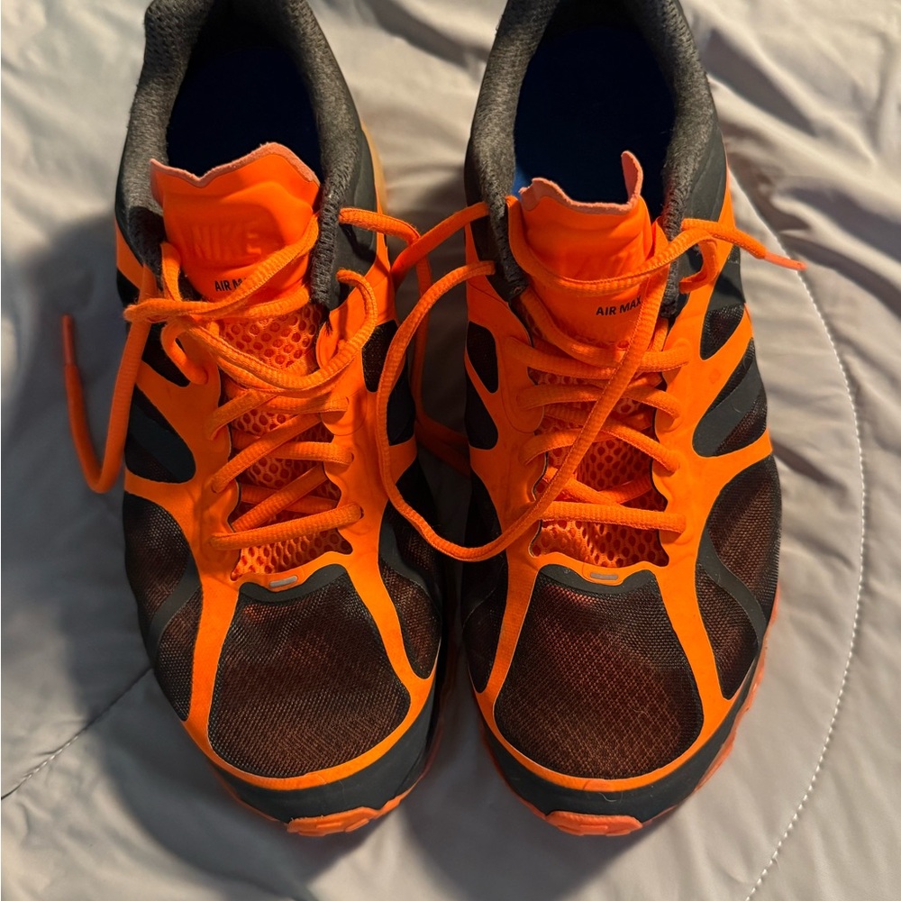 Nike Air Max Orange and Black Sneakers